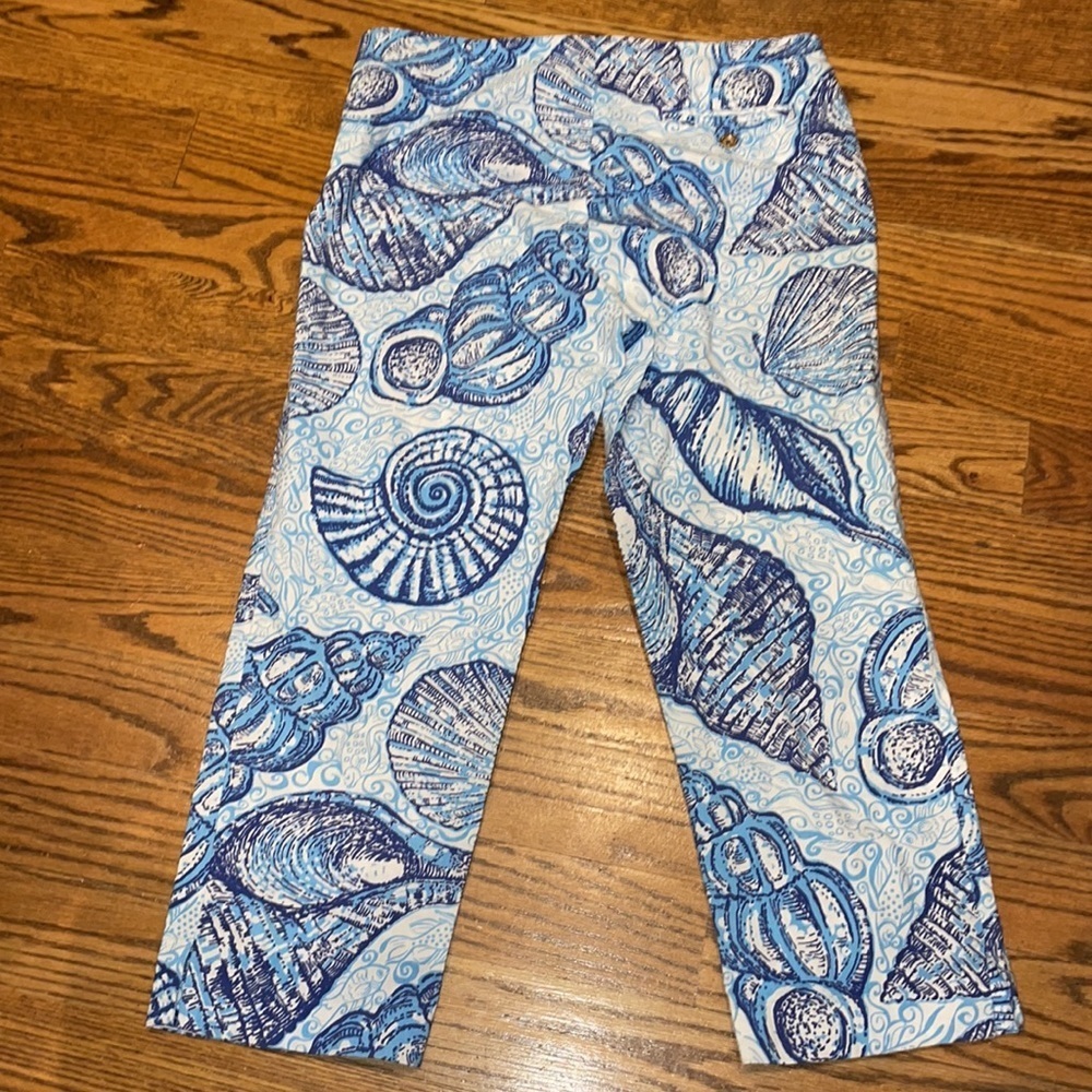 Lilly Pulitzer Original 'Stuffed Shells' Pants Holy Grail Size 10 EUC - Picture 6 of 7